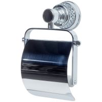 Держатель туалетной бумаги Boheme Aura 10241-CR с крышкой Хром — фото 1, Держатели туалетной бумаги