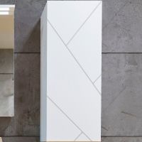 Подвесной шкаф Бриклаер Кристалл 35 4627125416026 Белый — фото 1, Шкафы для ванной