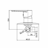 Смеситель для душа Orange Otto M22-400cr Хром — фото 9, Смеситель для душа