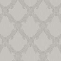 Обои Roberto Borzagi Queen I 90102-3 Винил на флизелине (1,06*10,05) Серый, Вензель — фото 1, Обои для стен