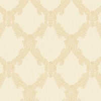 Обои Roberto Borzagi Queen I 90102-4 Винил на флизелине (1,06*10,05) Бежевый/Золото, Вензель — фото 1, Обои для стен