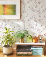 Обои Solo Sakura SL8666-21 Винил на флизелине (1,06*10) Белый/Розовый, Цветы — фото 4, Обои для стен