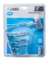 Держатель для фена Fixsen Kvadro FX-61319B Хром — фото 2, Держатели для фена
