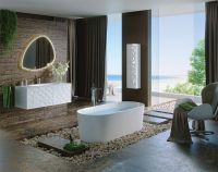 Шкаф пенал Clarberg Dune 35 DUN0535 подвесной Белый — фото 5, Пеналы для ванной комнаты