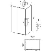 Товар: Душевой уголок Grossman Galaxy 110х80 120.K33.01.1180.42.00 профиль Графит сатин стекло прозрачное - фото 10 Душевой уголок Grossman Galaxy 110х80 120.K33.01.1180.42.00 профиль Графит сатин стекло прозрачное — фото 10, Душевые уголки