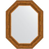 Зеркало Evoform Polygon 89х69 BY 7215 в багетной раме - Травленая бронза 99 мм — фото 1, Мебель для ванной