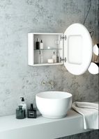 Зеркальный шкаф Континент Torneo White LED 60 МВК069 с подсветкой Белый — фото 10, Зеркальные шкафы в ванную