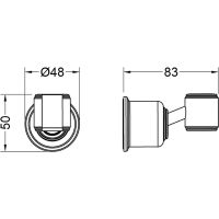 Держатель ручного душа Aquatek Классик AQ2407PG Золото — фото 2, Душевое оборудование. Душевая программа