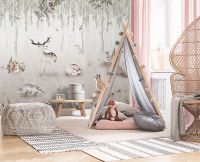 Товар: Фреска детская Ortograf Little Friends 34355 Фактура флок FLK Флизелин (4*3) Зеленый/Коричневый, Животные - фото 3 Фреска детская Ortograf Little Friends 34355 Фактура флок FLK Флизелин (4*3) Зеленый/Коричневый, Животные — фото 3, Фрески