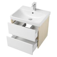 Тумба под раковину Aquaton Сканди 70 1A251801SDB20 подвесная Белый Дуб верона — фото 3, Тумбы под раковину