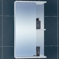Товар: Зеркальный шкаф СанТа Ника 40 L 101080 Белый - фото 2 Зеркальный шкаф СанТа Ника 40 L 101080 Белый — фото 2, Зеркальные шкафы в ванную