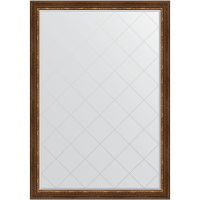 Зеркало Evoform Exclusive-G 186х131 BY 4492 с гравировкой в багетной раме - Римская бронза 88 мм — фото 1, Мебель для ванной