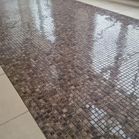 Мозаика Caramelle mosaic Pietrine 4 мм Emperador Dark POL 30,5x30,5 см — фото 2, Мозаика