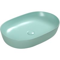 Раковина-чаша SantiLine 60 SL-1017LG Светло-зеленая матовая — фото 1, Раковины накладные