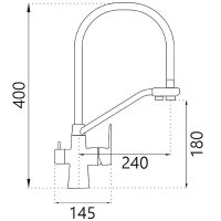 Товар: Смеситель для кухни BRNOU BR-803 Сатин Черный - фото 4 Смеситель для кухни BRNOU BR-803 Сатин Черный — фото 4, Смесители
