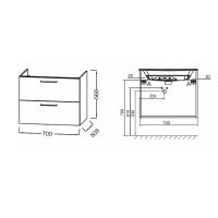 Товар: Тумба под раковину Jacob Delafon Odeon Rive Gauche 70 EB2521-R9-E52 подвесная Дуб табак - фото 3 Тумба под раковину Jacob Delafon Odeon Rive Gauche 70 EB2521-R9-E52 подвесная Дуб табак — фото 3, Тумбы под раковину