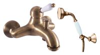 Смеситель для ванны Rav Slezak Labe Mosaz L554.5/2SM бронза — фото 1, Смеситель для ванны
