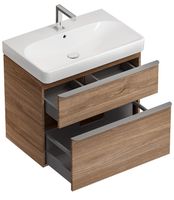 Тумба под раковину Geberit Smyle Square 75 500.353.JR.1 Пекан — фото 4, Тумбы под раковину