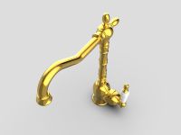 Товар: Смеситель для кухни GPD Retro Colored MTE180-A Золото - фото 6 Смеситель для кухни GPD Retro Colored MTE180-A Золото — фото 6, Смесители