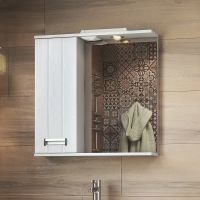 Зеркало со шкафом Vigo Diana 70 L z.DIA.70.L.El с подсветкой Белое — фото 1, Зеркальные шкафы в ванную