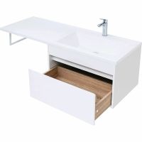 Товар: Тумба с раковиной Aquanet Токио 130 R 239218 подвесная Белая - фото 6 Тумба с раковиной Aquanet Токио 130 R 239218 подвесная Белая — фото 6, Тумбы с раковиной