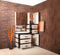 Товар: Тумба под раковину Бриклаер Техас 60 4627125412653 Дуб кантри Венге - фото 3 Тумба под раковину Бриклаер Техас 60 4627125412653 Дуб кантри Венге — фото 3, Мебель для ванной