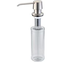 Дозатор для жидкого мыла ZorG ZR-20 STEEL Нержавеющая сталь — фото 1, Дозаторы для кухонных моек