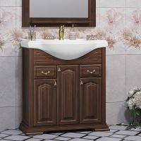 Товар: Тумба под раковину Opadiris Риспекто 80 00-00006025 Орех антикварный - фото 2 Тумба под раковину Opadiris Риспекто 80 00-00006025 Орех антикварный — фото 2, Мебель для ванной