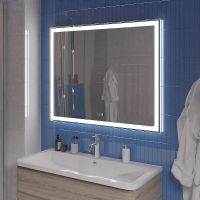 Зеркало BelBagno 100 SPC-GRT-1000-800-LED-TCH-SND с подсветкой с голосовым управлением и подогревом — фото 7, Зеркала в ванную комнату
