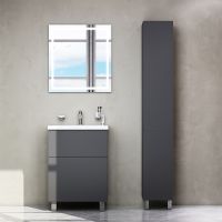 Тумба под раковину AM.PM Gem 60 M90FSX06022GM32 Графит матовый — фото 8, Мебель для ванной