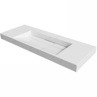 Раковина Boheme Armadi Art Flat 120 859-120-CLCT Белый мрамор — фото 1, Раковины