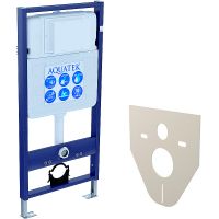 Комплект унитаза с инсталляцией Aquatek Set Aquatek Классик-009 4в1 с сиденьем Микролифт и Белой клавишей смыва — фото 3, Комплекты унитаз + инсталляция