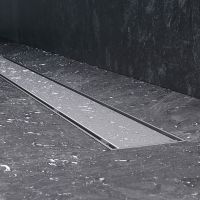 Душевой лоток AM.PM PrimeFlow 80 с решеткой Хром матовый / под плитку Tile арт-W02SC-U11-080-04SB — фото 9, Душевые лотки