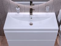 Товар: Раковина Paola Mario 90 Белая глянцевая - фото 6 Раковина Paola Mario 90 Белая глянцевая — фото 6, Раковины