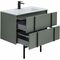 Тумба под раковину Allen Brau Reality 80 1.32005.CGM подвесная Олива матовая — фото 21, Мебель для ванной