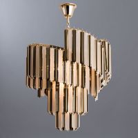 Люстра Divinare Frizzante 1681/01 LM-9 Белая матовая Золото — фото 4, Люстры