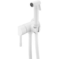 Гигиенический душ со смесителем Boheme Uno 467-MW Белый матовый — фото 1, Душевое оборудование. Душевая программа