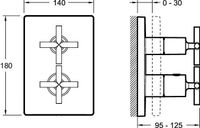 Товар: Смеситель для душа Jacob Delafon Modulo E75395-CP с термостатом Хром - фото 4 Смеситель для душа Jacob Delafon Modulo E75395-CP с термостатом Хром — фото 4, Смеситель для душа