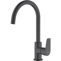 Смеситель для кухни Aquatek Бетта AQ1182MB Черный матовый — фото 1, Смесители для кухни