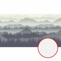 Фреска Ortograf Горы 33626 Фактура бархат FX Флизелин (5,5*3) Серый/Зеленый, Горы/Абстракция — фото 1, Фрески