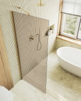 Товар: Душевая перегородка Maybah Glass MGD-702-3ш 690x1950 в широком профиле Золото стекло бронзовое - фото 4 Душевая перегородка Maybah Glass MGD-702-3ш 690x1950 в широком профиле Золото стекло бронзовое — фото 4, Душевые перегородки