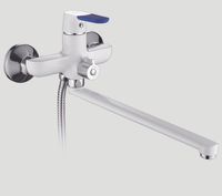 Смеситель для ванны Frap H34 F2234 универсальный Белый Хром — фото 13, Смеситель для ванны