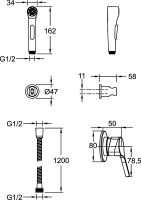 Товар: Гигиенический душ со смесителем Jacob Delafon Elate E24610-BL Черный матовый - фото 4 Гигиенический душ со смесителем Jacob Delafon Elate E24610-BL Черный матовый — фото 4, Душевое оборудование. Душевая программа