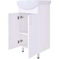 Товар: Тумба с раковиной Orange Лайт 45 LA-45TUW+RA Белый глянец - фото 7 Тумба с раковиной Orange Лайт 45 LA-45TUW+RA Белый глянец — фото 7, Мебель для ванной