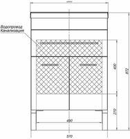 Тумба с раковиной Aquanet Верона 58 287667 Белая — фото 7, Мебель для ванной