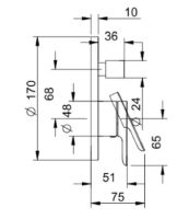 Товар: Смеситель для душа Villeroy&Boch O.Novo TVS10435300061 Хром - фото 4 Смеситель для душа Villeroy&Boch O.Novo TVS10435300061 Хром — фото 4, Смеситель для душа
