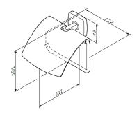 Держатель туалетной бумаги AM.PM Gem A90341400 с крышкой Хром — фото 8, Держатели туалетной бумаги