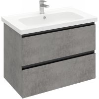 Тумба под раковину Laparet Electra 80 LE-WCAB-80-123 подвесная Хромикс серебро — фото 1, Мебель для ванной