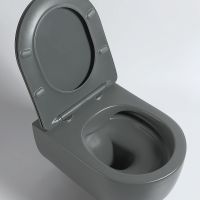 Унитаз Vincea Evo VT1-34SMA подвесной Антрацит матовый с сиденьем Микролифт — фото 5, Подвесные унитазы