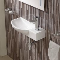 Раковина WeltWasser Aisbach 7945 GL-WT R 45 10000008691 Белая глянцевая — фото 3, Мини-раковины